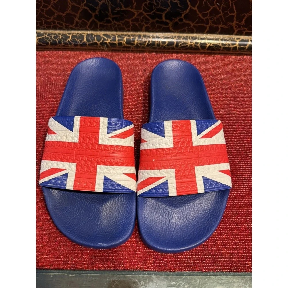 Adidas x Originals Adilette England UK Flag Slides Sandals Men Size 9